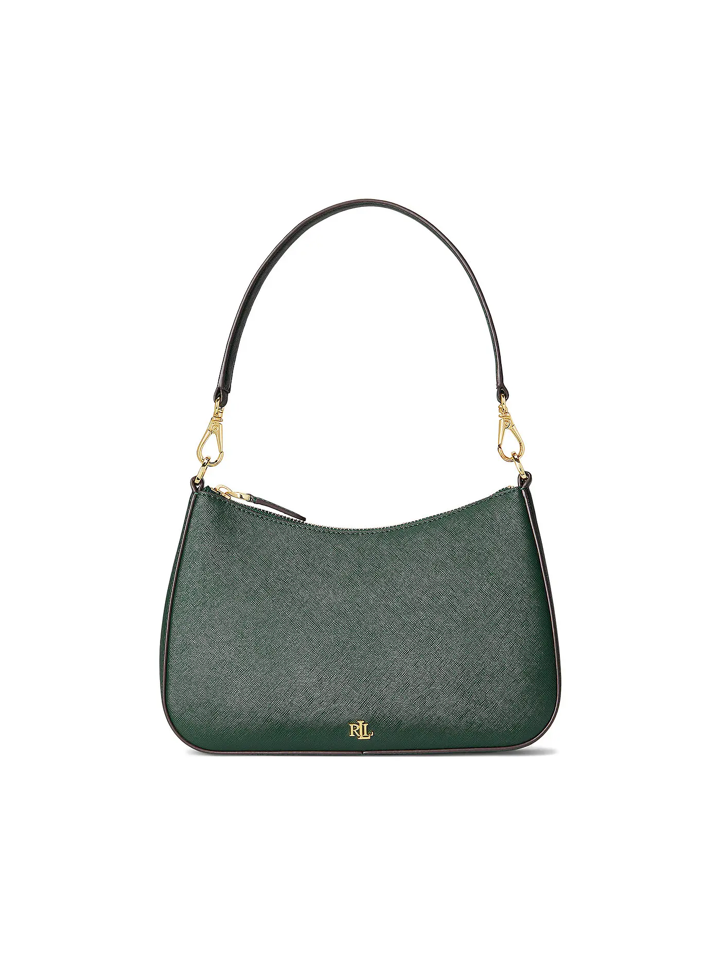 LAUREN RALPH LAUREN | Ledertasche - Henkeltasche DANNI 26 Medium | dunkelgrün